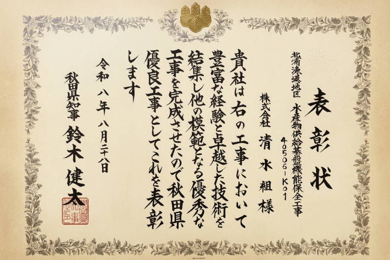 令和８年　秋田県知事（優良工事）
